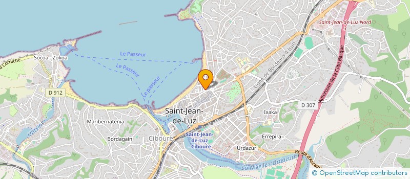 localisation de l'entreprise BARBERSHOP CISEAUX D'OR 64  SAINT-JEAN-DE-LUZ