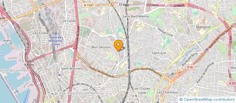 localisation de l'entreprise BARBES 20 à MARSEILLE