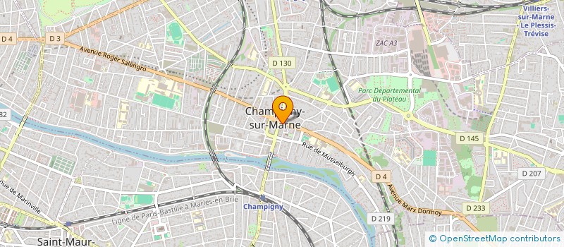 localisation de l'entreprise BARBEUR B à CHAMPIGNY-SUR-MARNE