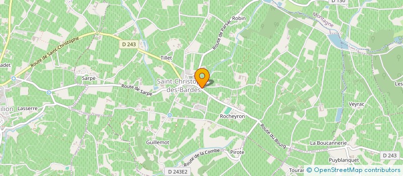 localisation de l'entreprise BARBEYRON  SAINT-CHRISTOPHE-DES-BARDES