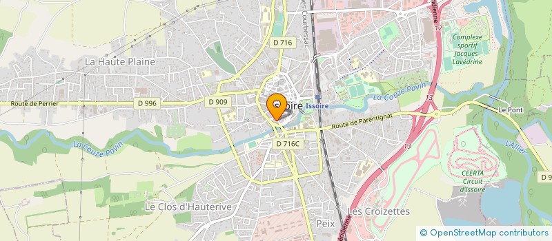 localisation de l'entreprise BARBHAIR  ISSOIRE