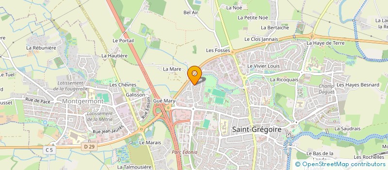 localisation de l'entreprise BARBIANNE  SAINT-GREGOIRE