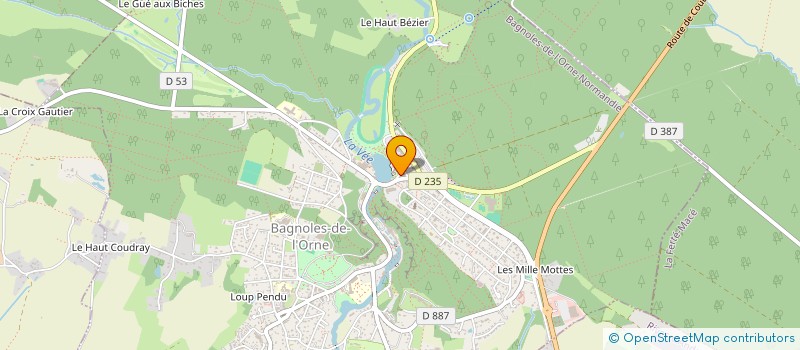 localisation de l'entreprise BARBIER à BAGNOLES DE L'ORNE NORMANDIE