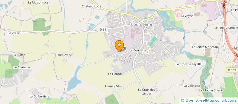 localisation de l'entreprise BARBIER ANTHONY CARRELAGE  BOURGBARRE