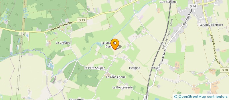 localisation de l'entreprise BARBIER CHOPLAIN  VERNEIL LE CHETIF