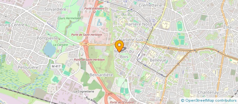 localisation de l'entreprise BARBIER CITY à ST-HERBLAIN