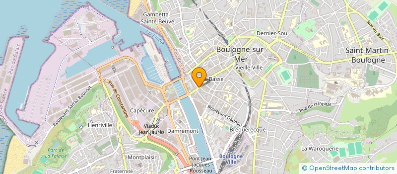 localisation de l'entreprise BARBIER COIFF  BOULOGNE-SUR-MER