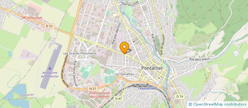 localisation de l'entreprise BARBIER DES SALINS à PONTARLIER