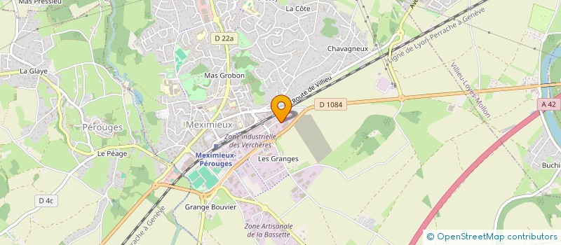 localisation de l'entreprise BARBIER FRERES à MEXIMIEUX