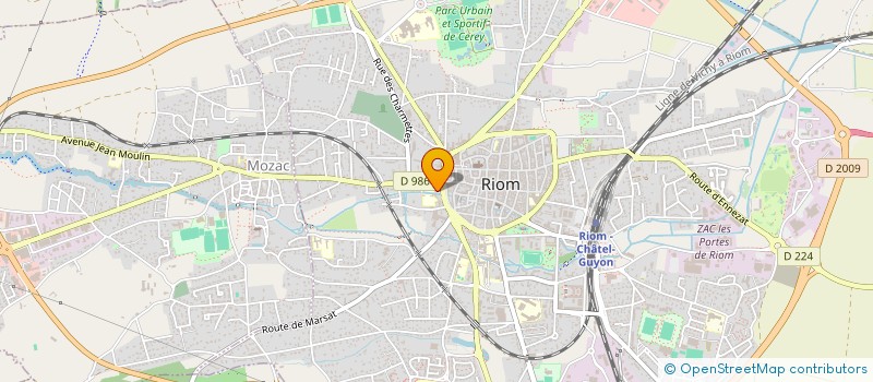 localisation de l'entreprise BARBIER G ET GUIGNARD J à RIOM