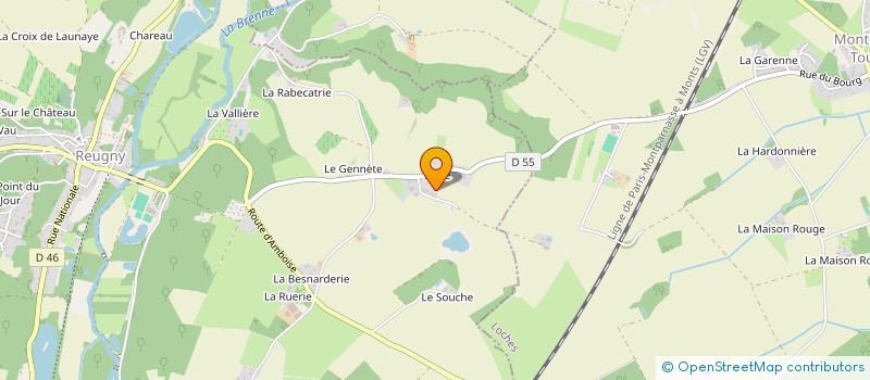 localisation de l'entreprise BARBIER MENUISERIE  REUGNY