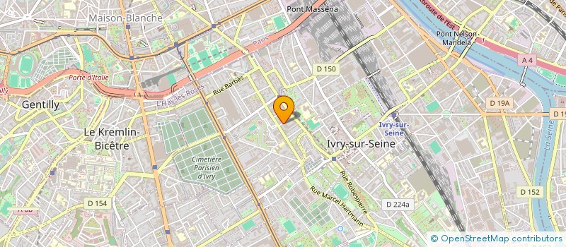 localisation de l'entreprise BARBOSA à IVRY-SUR-SEINE