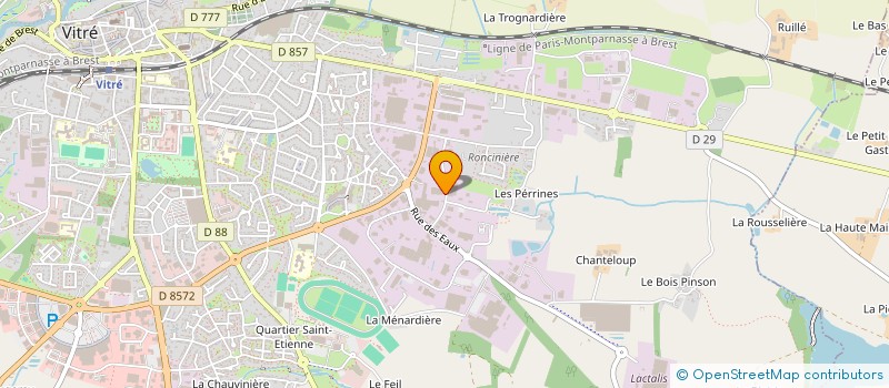 localisation de l'entreprise BARBOT  VITRE