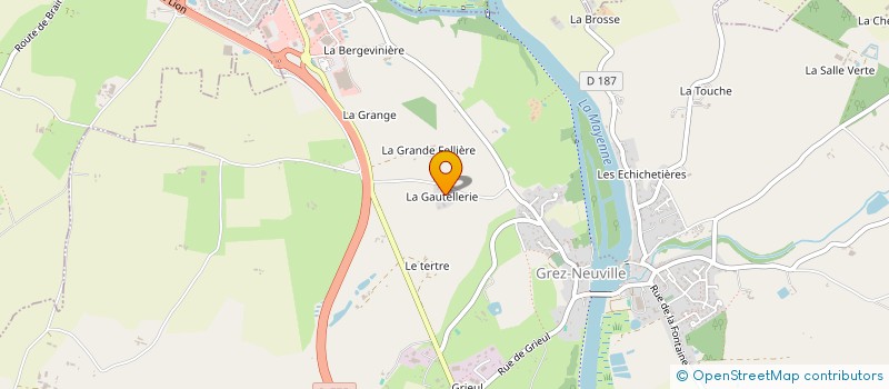 localisation de l'entreprise BARBOT - DOISNEAU à GREZ-NEUVILLE