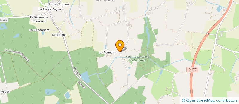 localisation de l'entreprise BARBOTIN PAYSAGE SERVICES  GUIGNEN