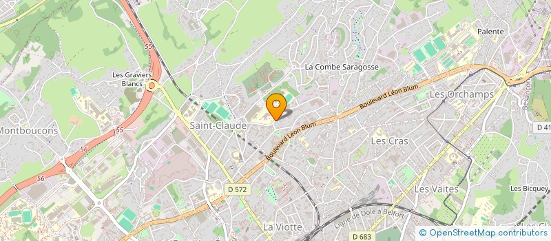 localisation de l'entreprise BARBOUSSAT ELECTRICITE ET INGENIERIE à BESANCON