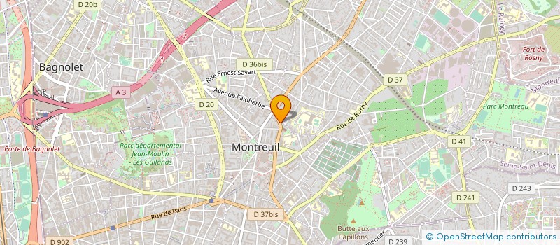 localisation de l'entreprise BARBUSSE MEDICAL à MONTREUIL