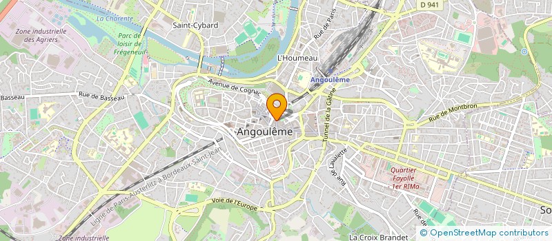localisation de l'entreprise BARCEAUX à ANGOULEME
