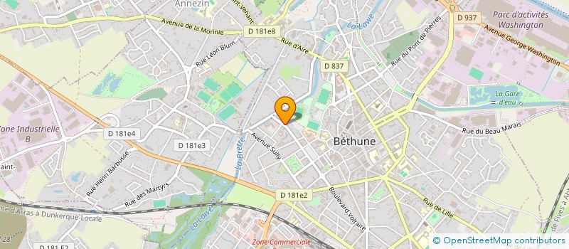 localisation de l'entreprise BARCELONE  BETHUNE