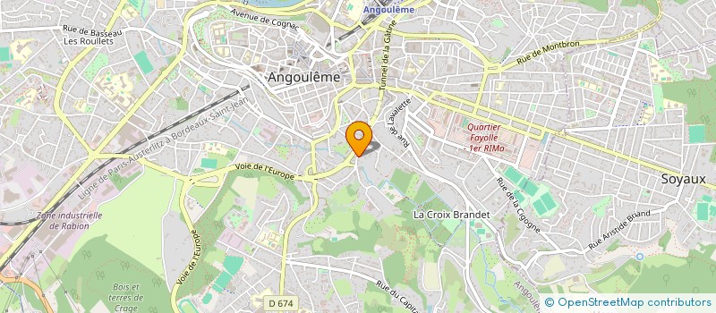 localisation de l'entreprise BARCELONE à ANGOULEME