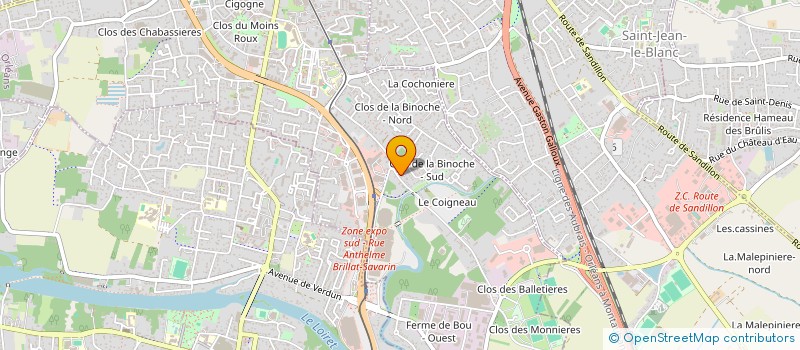 localisation de l'entreprise BARCHELIN  ORLEANS