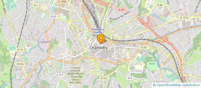localisation de l'entreprise BARCO à CHAMBERY