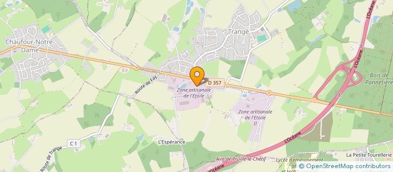 localisation de l'entreprise BARCO NORD OUEST  TRANGE