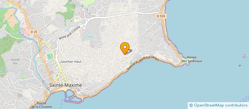 localisation de l'entreprise BARCO PROPERTIES à SAINTE-MAXIME