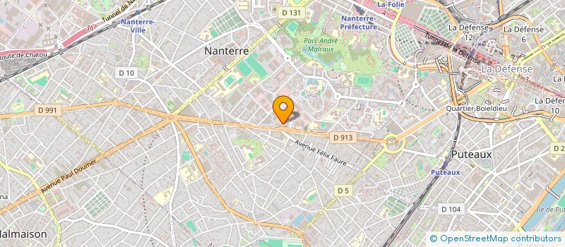 localisation de l'entreprise BARCO SAS à NANTERRE