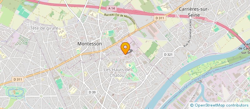 localisation de l'entreprise BARCODE INGENIERIE à CHATOU