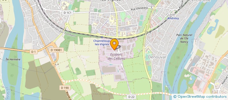 localisation de l'entreprise BARCOUET à CHANTELOUP-LES-VIGNES