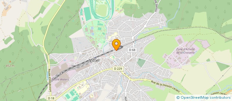 localisation de l'entreprise BARD - THIRIET INDIVISION  VITTEL