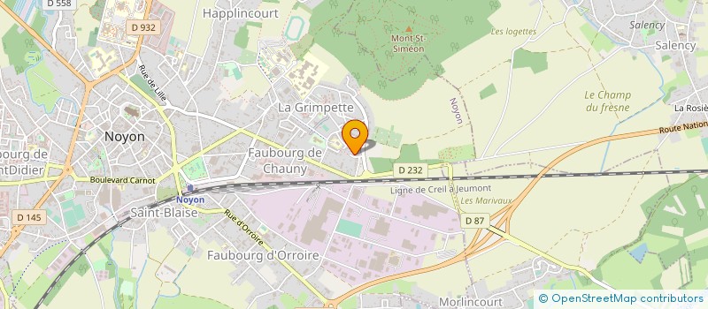 localisation de l'entreprise BARDAGE ET COMPAGNIE  NOYON