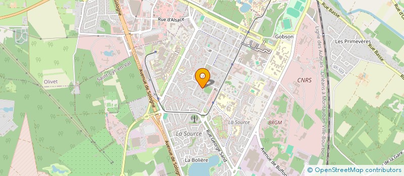 localisation de l'entreprise BARDAGE ETANCHEITE DU CENTRE à ORLEANS