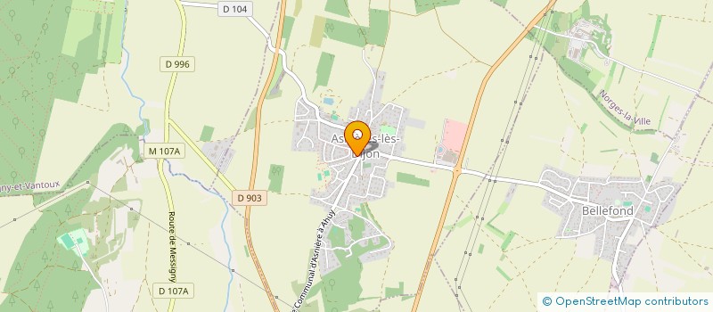 localisation de l'entreprise BARDET  ASNIERES-LES-DIJON