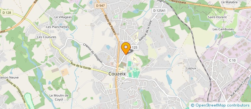 localisation de l'entreprise BARDET à COUZEIX