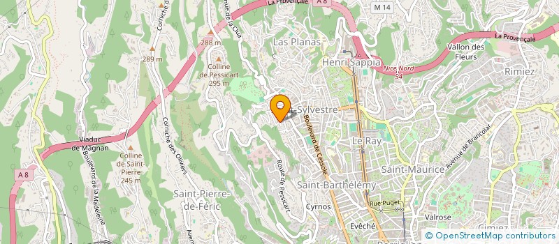 localisation de l'entreprise BARDET-SASSI à NICE