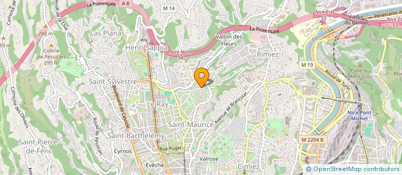 localisation de l'entreprise BARDI PLOMBERIE CHAUFFAGE B.P.C. à NICE