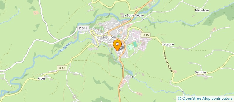 localisation de l'entreprise BARDIERE  LAGUIOLE