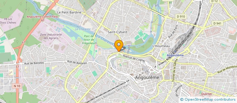 localisation de l'entreprise BARDIEUX à ANGOULEME