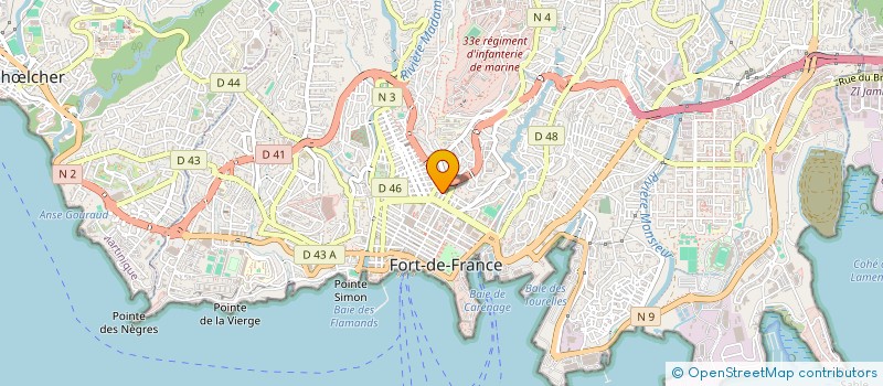 localisation de l'entreprise BARDIGEST à FORT-DE-FRANCE