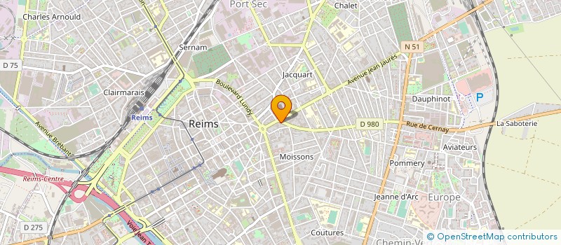 localisation de l'entreprise BARDIN  REIMS