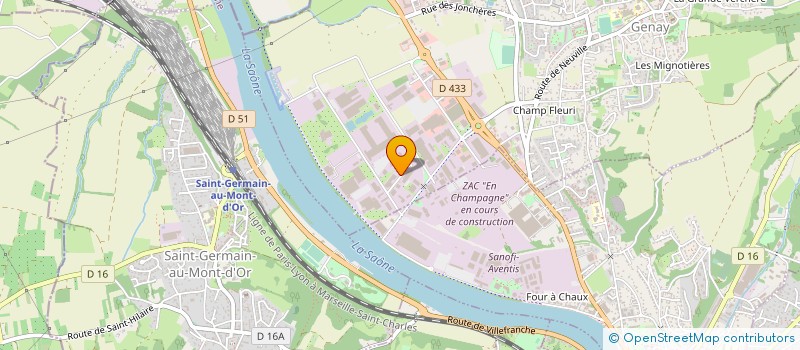 localisation de l'entreprise BARDIN BARREL ASSOCIES - BBA  GENAY