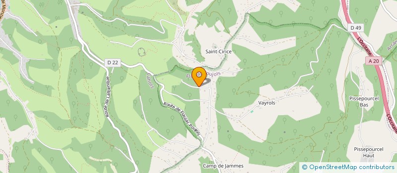 localisation de l'entreprise BARDIN ELAGAGE  FLAUJAC-POUJOLS