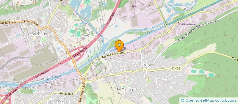 localisation de l'entreprise BARDIN FACADES à ETUPES