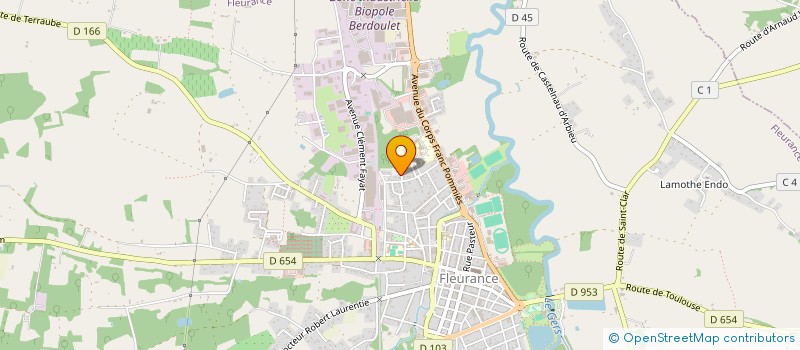 localisation de l'entreprise BARDO  FLEURANCE