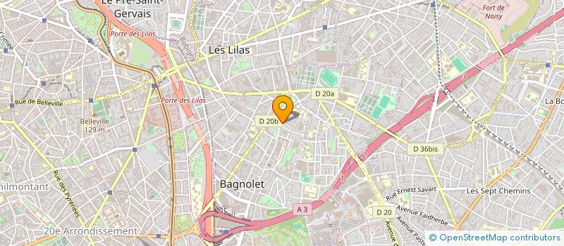 localisation de l'entreprise BARDOLI à BAGNOLET