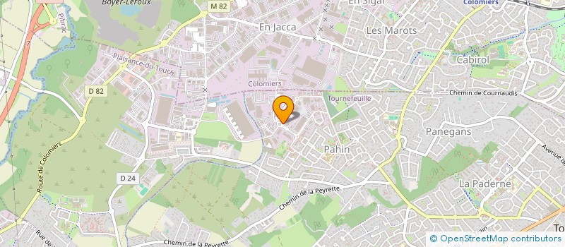 localisation de l'entreprise BARDON  TOURNEFEUILLE