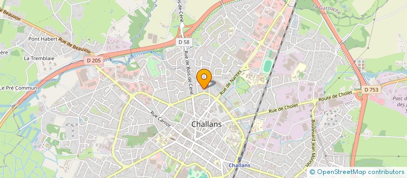 localisation de l'entreprise BARDON INVEST à CHALLANS