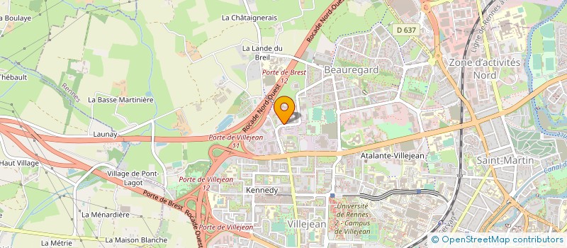 localisation de l'entreprise BARDON PROMOTION à RENNES